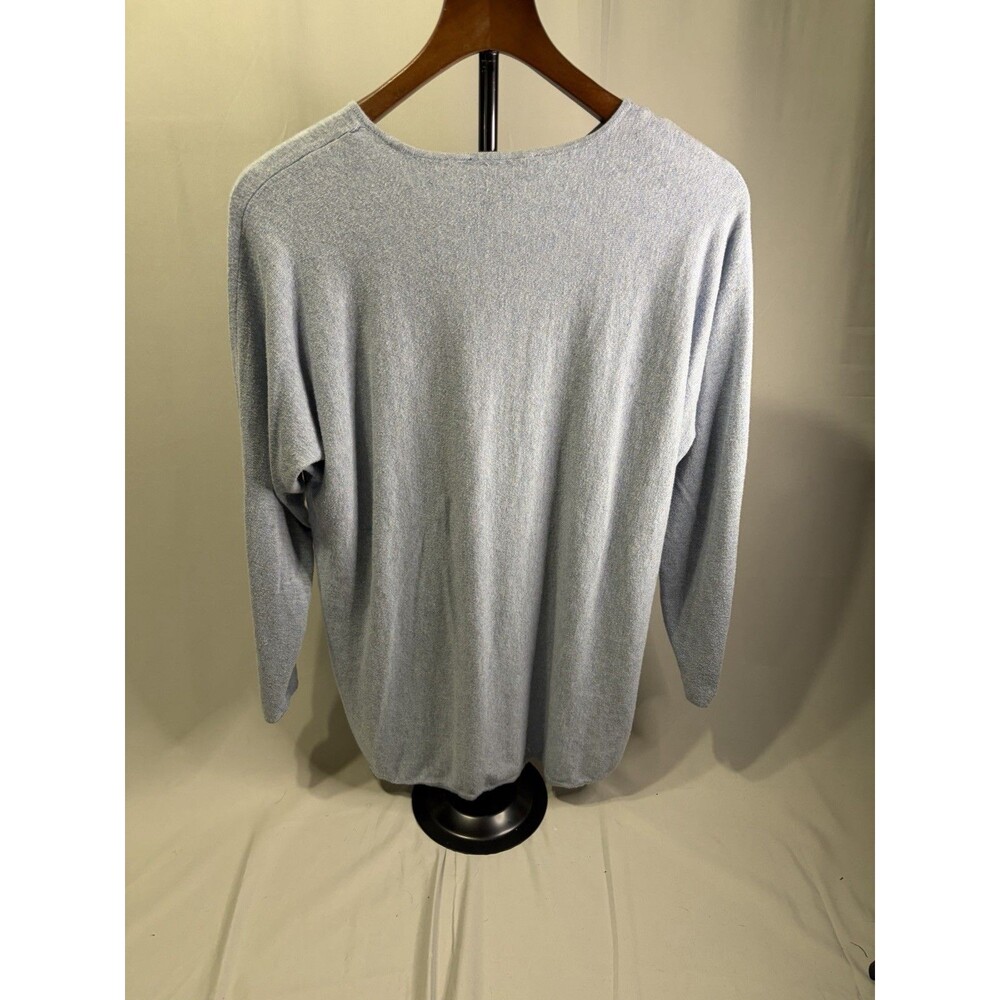 WOMEN MICHAEL KORS LONG SLEEVE SWEATER Blueish/Gray Size L - Picture 3 of 6